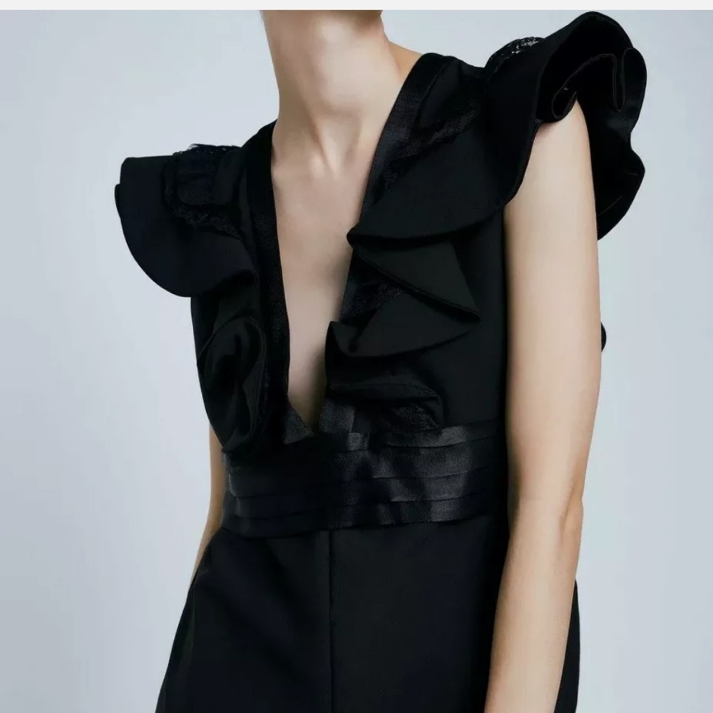 Zara Ruffle Sleeve Jumpsuit - Picture 4 of 7